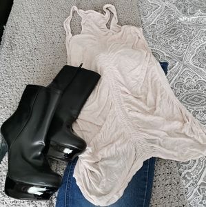 Soft Pink Ruched Tank Top